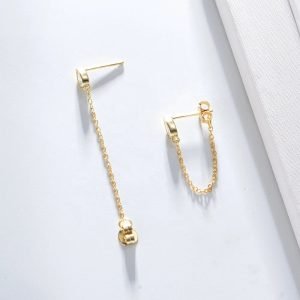 Peishang Jewelry Stock S925 Sterling Silver Crystal Cz Wire Earrings