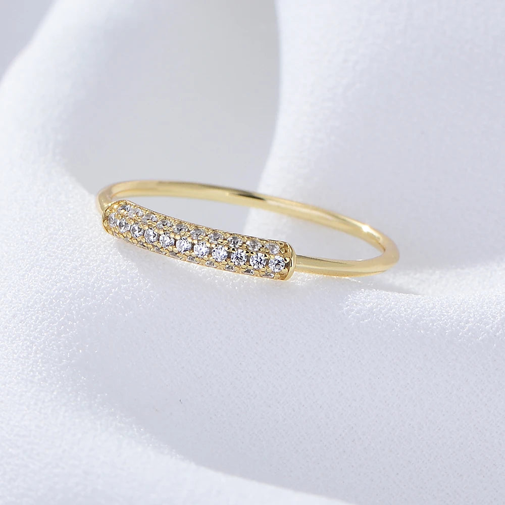 2024 Luxury Simple Style Jewelry Ring Anniversary Bands Broken Diamonds Twine Ring - الصورة 4