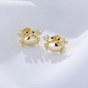 Factories Wholesale Modern Designs to Manufacturers at Affordable Prices Korean Funny Crab Stud Earrings