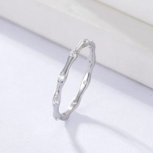 925 Sterling Silver Gold Plated Hot Sell Custom High Quality Delicate Zircon Gold Plated Wedding Ring