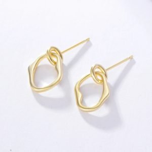 Latest Design of Irregularly Geometric Shape Personality Queen Exclusive Hollow Face Earrings