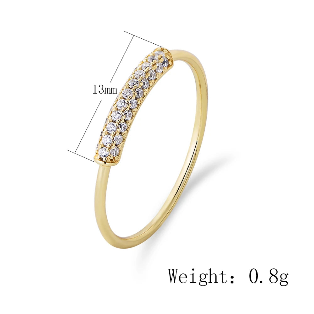 2024 Luxury Simple Style Jewelry Ring Anniversary Bands Broken Diamonds Twine Ring - الصورة 6